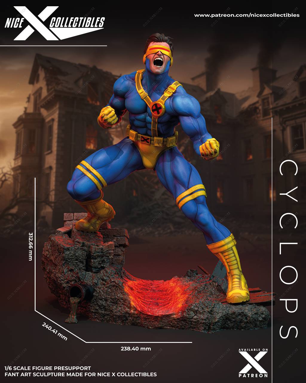 P站图纸印象馆 漫威 镭射眼 漫威 镭射眼