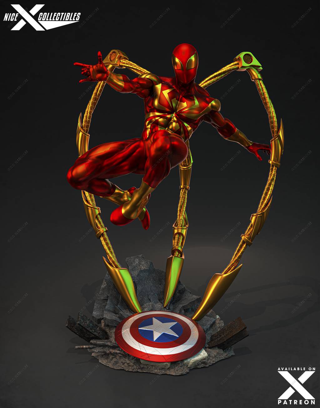 P站图纸印象馆 Nice X Collectibles 漫威 钢铁蜘蛛侠 Nice X Collectibles 漫威 钢铁蜘蛛侠