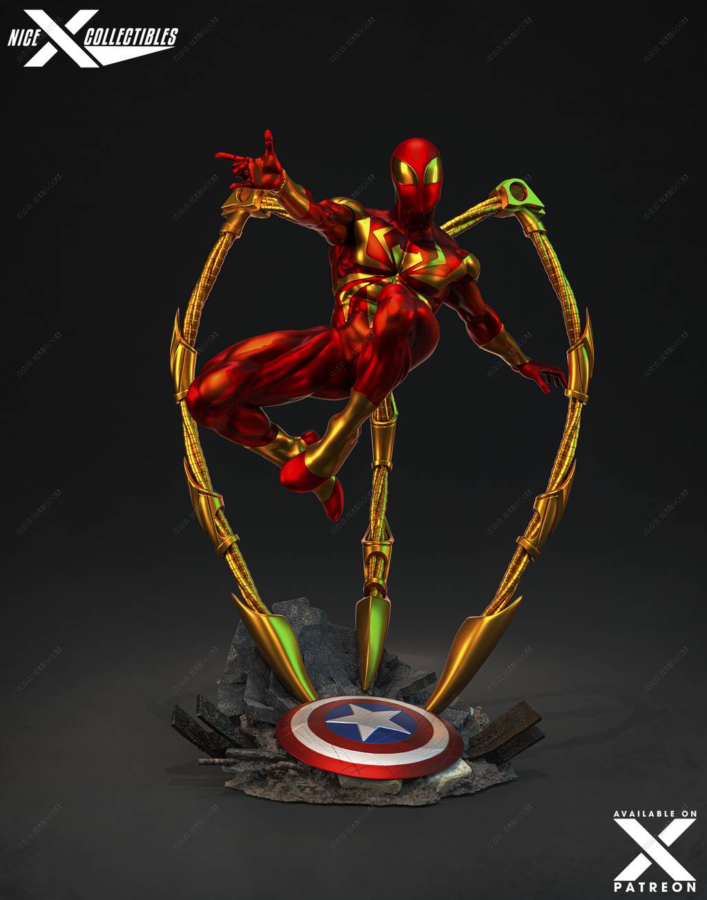 P站图纸印象馆 Nice X Collectibles 漫威 钢铁蜘蛛侠 Nice X Collectibles 漫威 钢铁蜘蛛侠