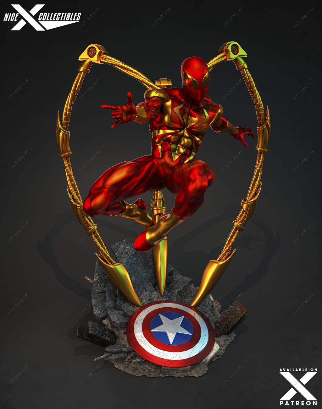 P站图纸印象馆 Nice X Collectibles 漫威 钢铁蜘蛛侠 Nice X Collectibles 漫威 钢铁蜘蛛侠