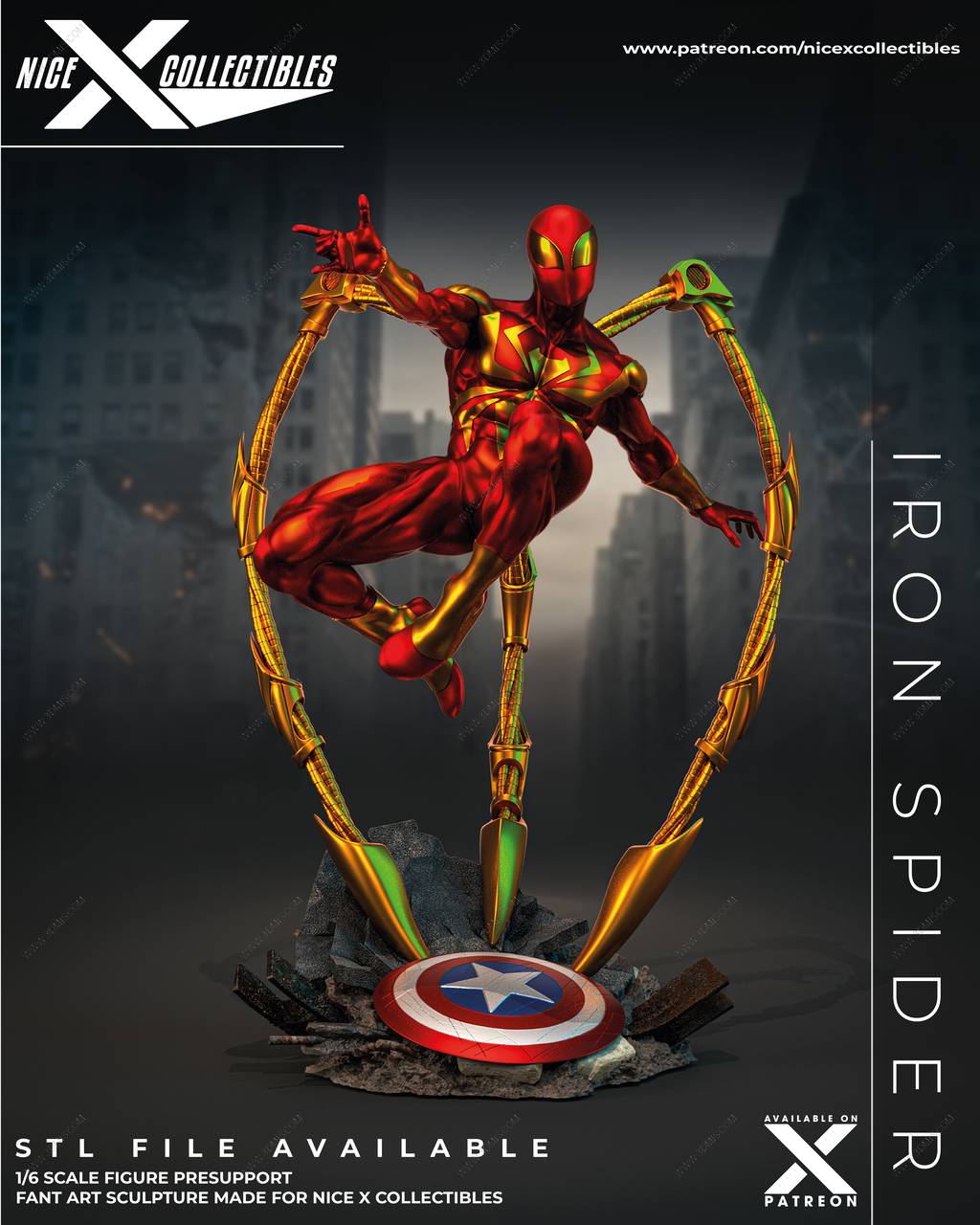 P站图纸印象馆 漫威 钢铁蜘蛛侠 漫威 钢铁蜘蛛侠