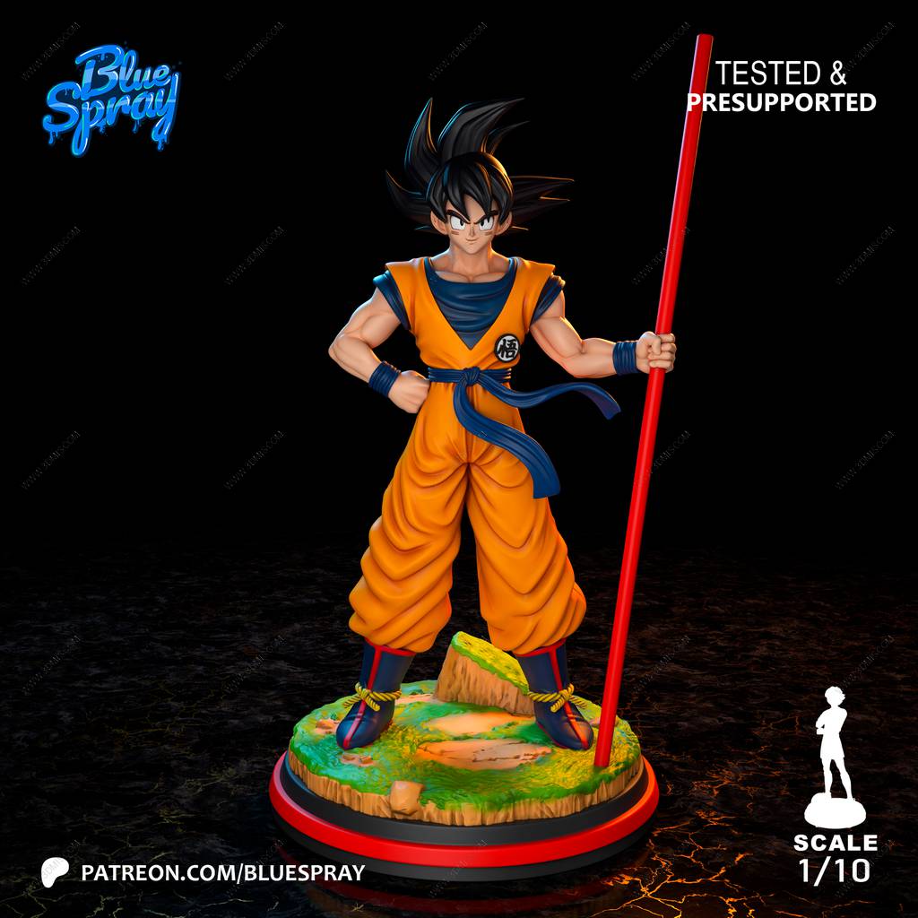 P站图纸印象馆 Blue Spray 龙珠 孙悟空 Blue Spray 龙珠 孙悟空