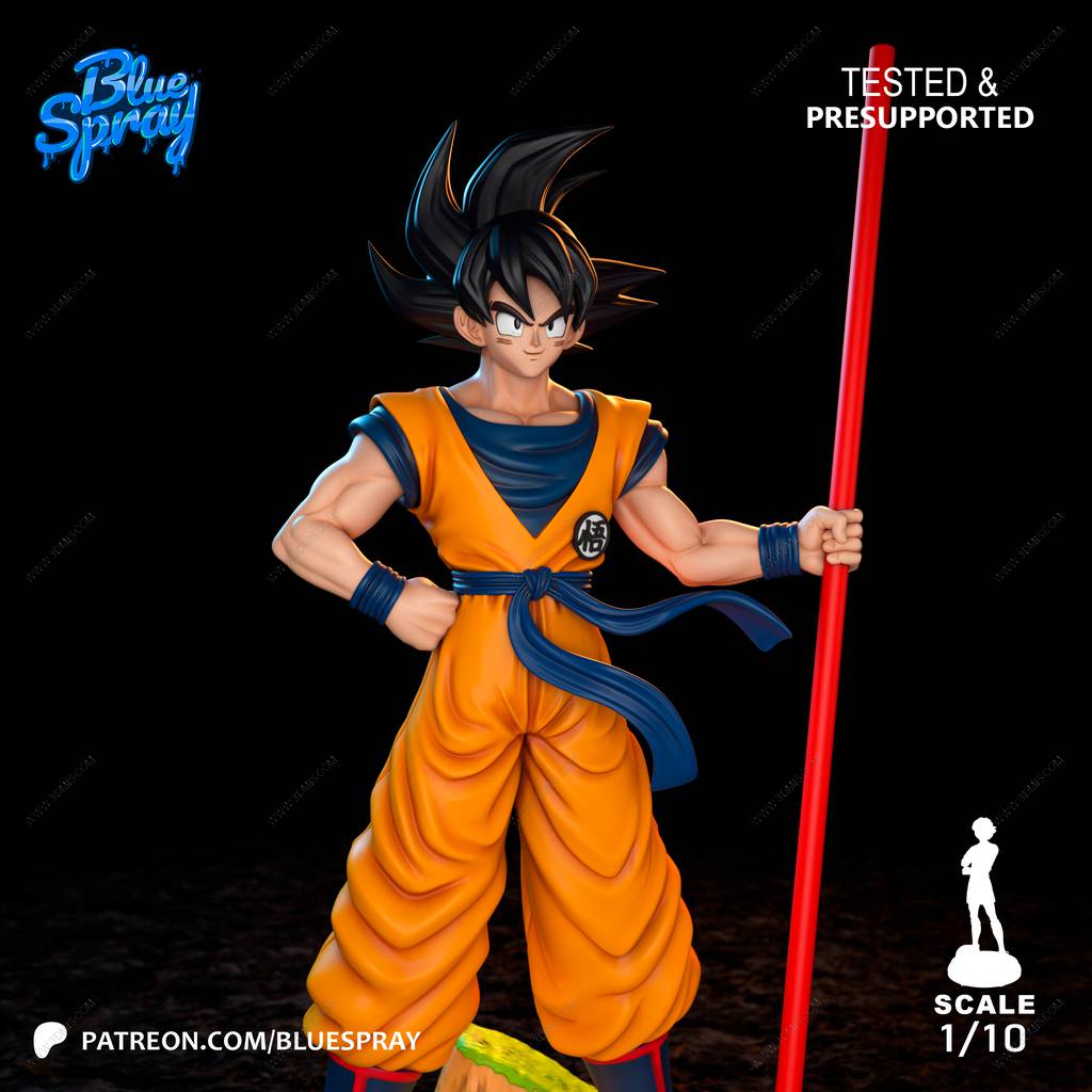 P站图纸印象馆 Blue Spray 龙珠 孙悟空 Blue Spray 龙珠 孙悟空