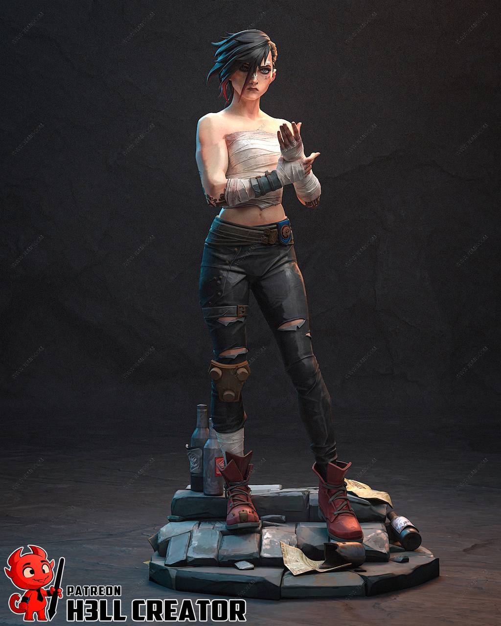 P站图纸印象馆 英雄联盟 双城之战 蔚 英雄联盟 双城之战 蔚