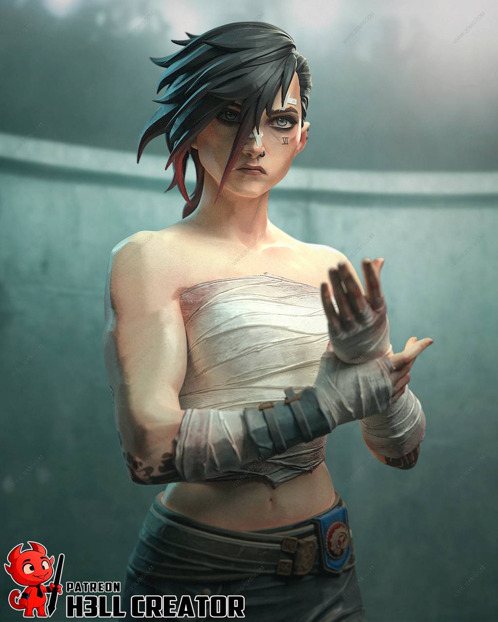 P站图纸印象馆 英雄联盟 双城之战 蔚 英雄联盟 双城之战 蔚