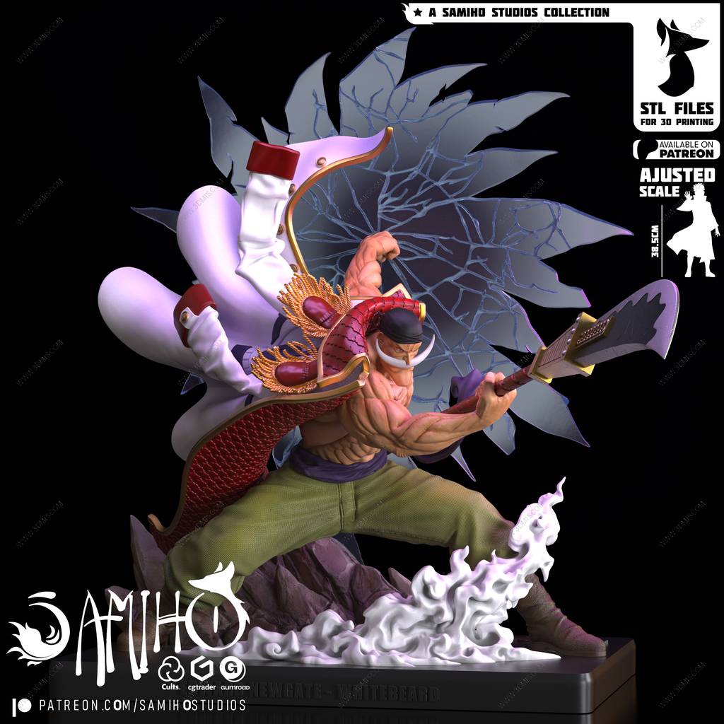 P站图纸印象馆 Samiho 海贼王 白胡子 Samiho 海贼王 白胡子