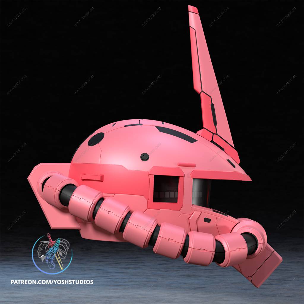 P站图纸印象馆 Yosh 机动战士高达 扎古的头盔 Yosh 机动战士高达 扎古的头盔