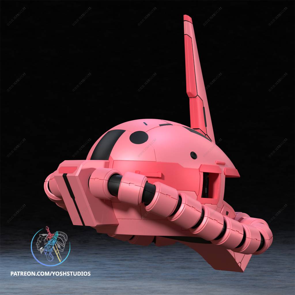 P站图纸印象馆 Yosh 机动战士高达 扎古的头盔 Yosh 机动战士高达 扎古的头盔