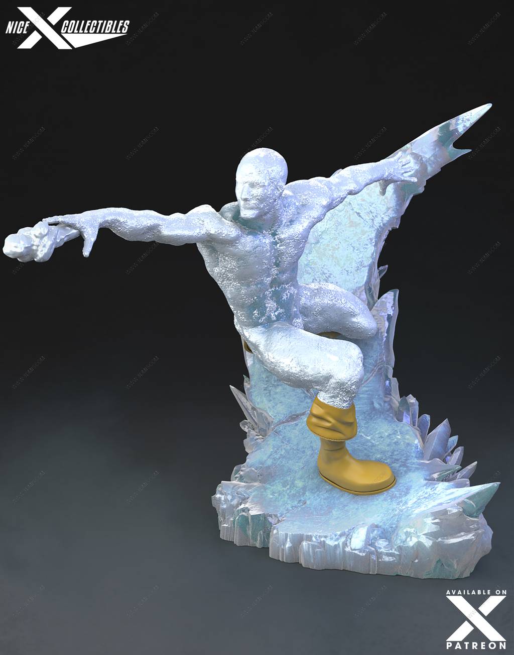 P站图纸印象馆 Nice X Collectibles 漫威 冰人 Nice X Collectibles 漫威 冰人