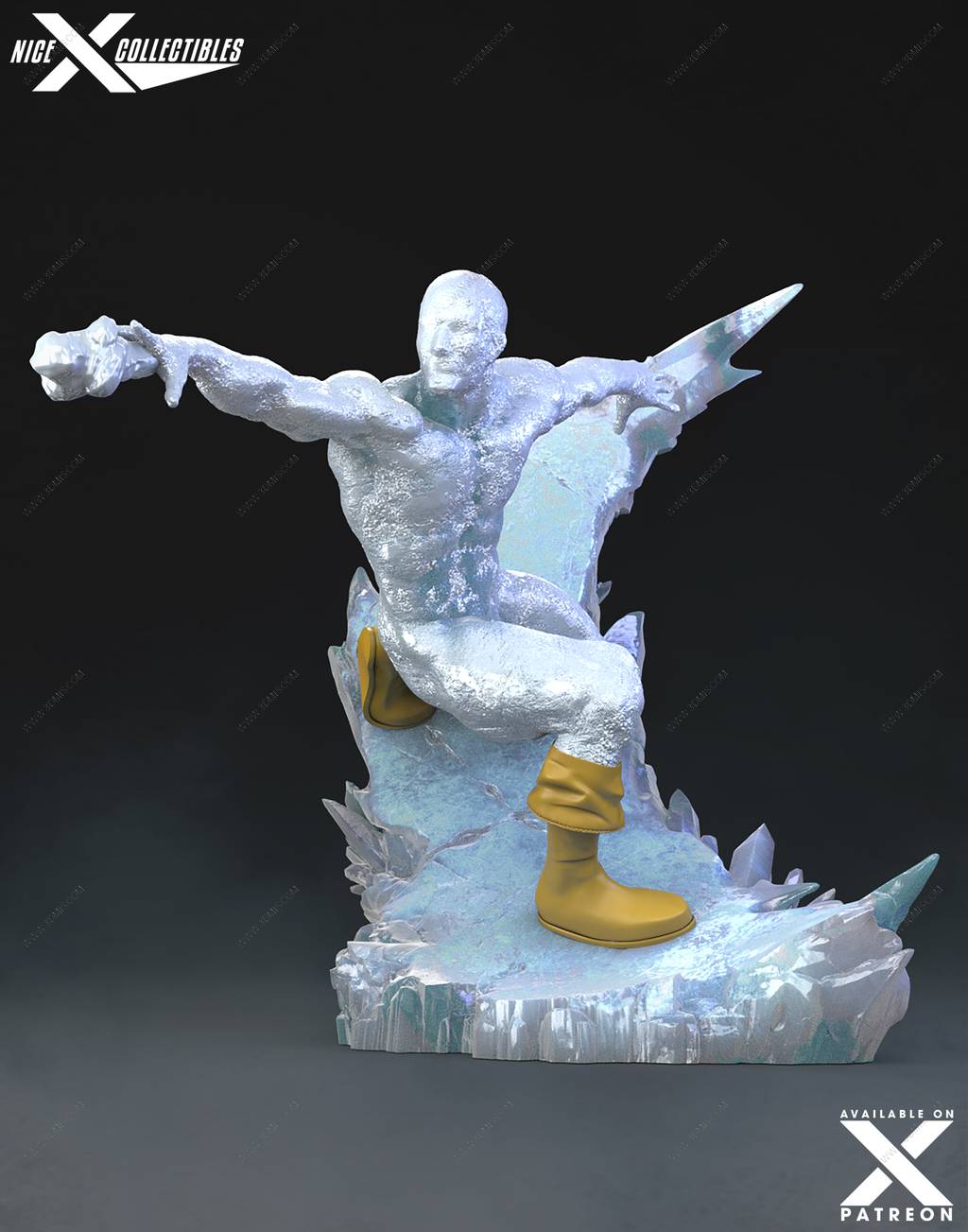 P站图纸印象馆 Nice X Collectibles 漫威 冰人 Nice X Collectibles 漫威 冰人