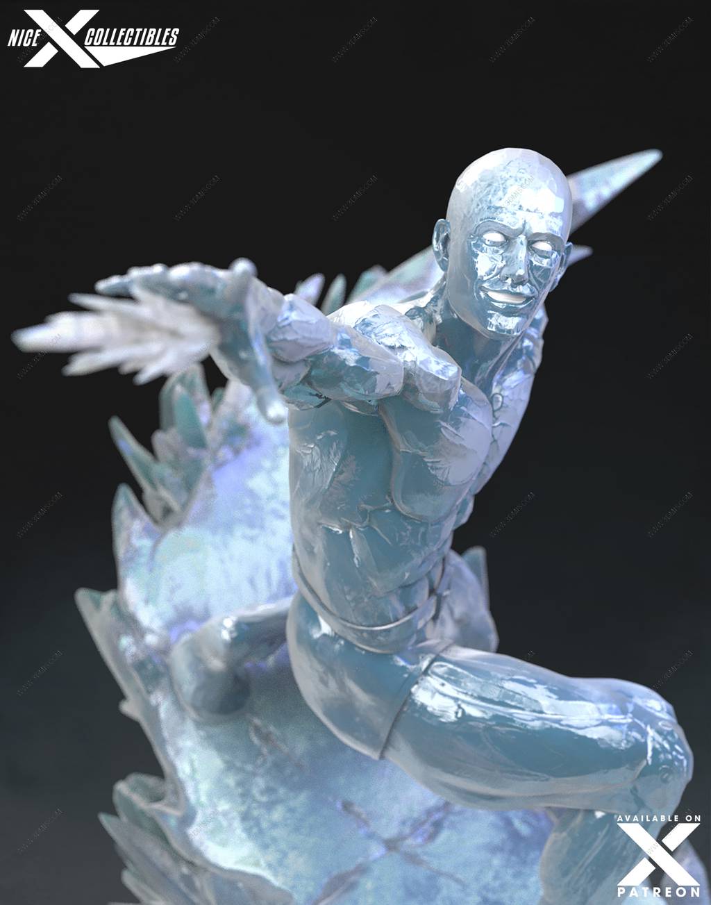 P站图纸印象馆 Nice X Collectibles 漫威 冰人 Nice X Collectibles 漫威 冰人