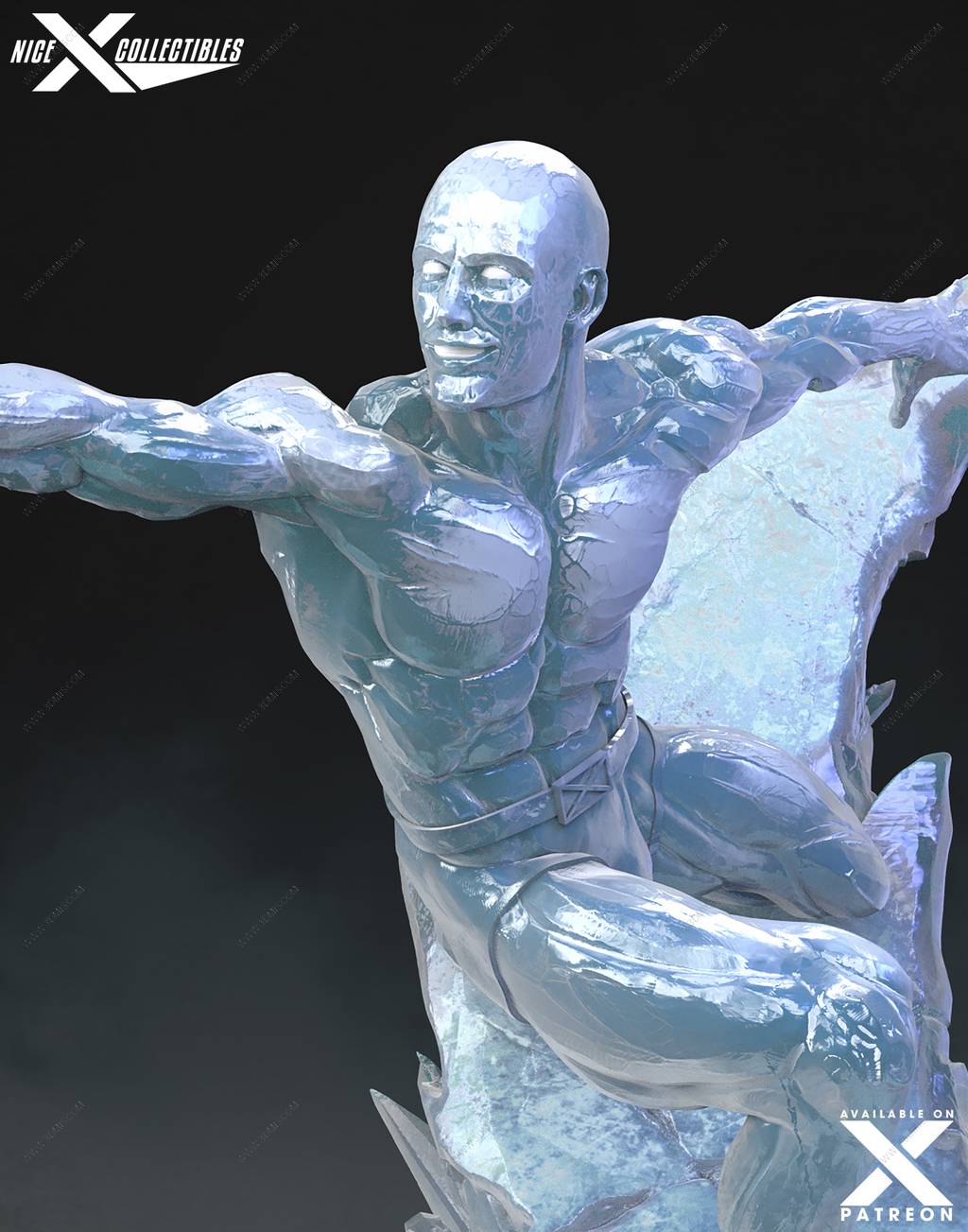 P站图纸印象馆 Nice X Collectibles 漫威 冰人 Nice X Collectibles 漫威 冰人