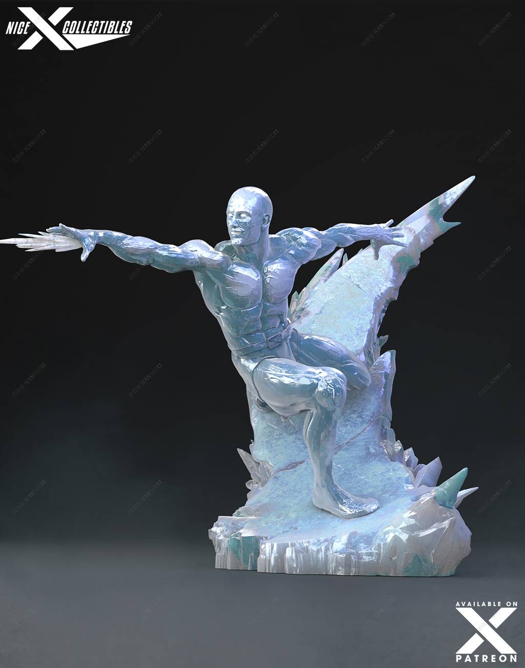 P站图纸印象馆 Nice X Collectibles 漫威 冰人 Nice X Collectibles 漫威 冰人
