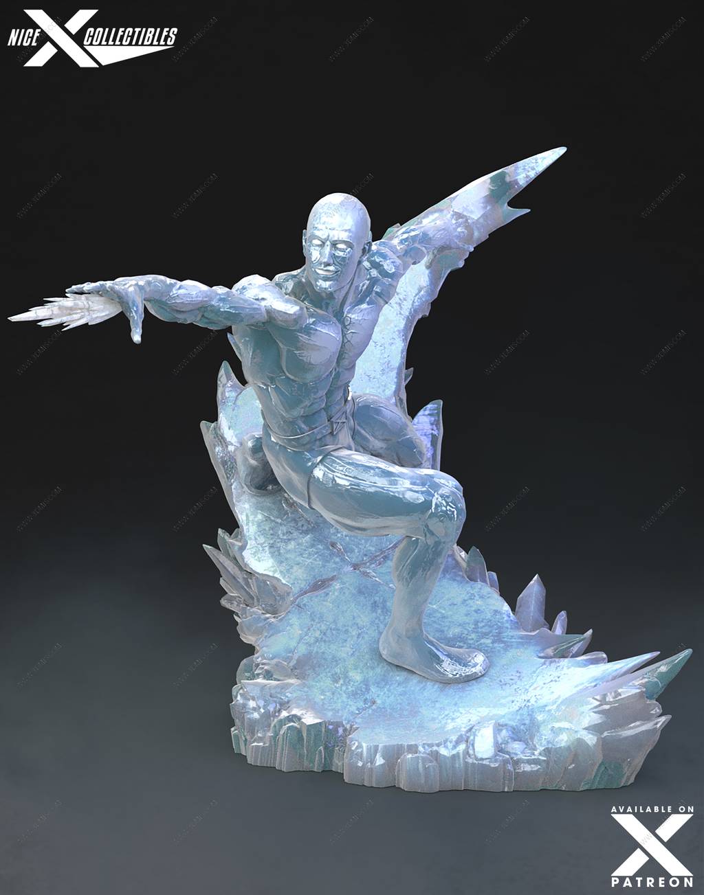 P站图纸印象馆 Nice X Collectibles 漫威 冰人 Nice X Collectibles 漫威 冰人