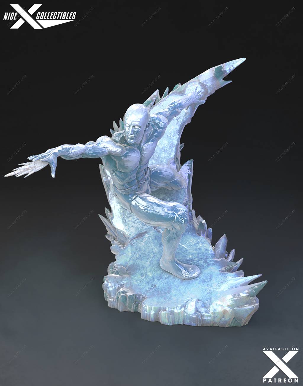 P站图纸印象馆 Nice X Collectibles 漫威 冰人 Nice X Collectibles 漫威 冰人