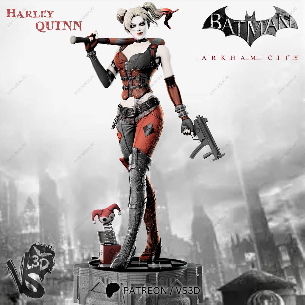 P站图纸印象馆 VS3D DC漫画 哈莉奎茵 VS3D DC漫画 哈莉奎茵