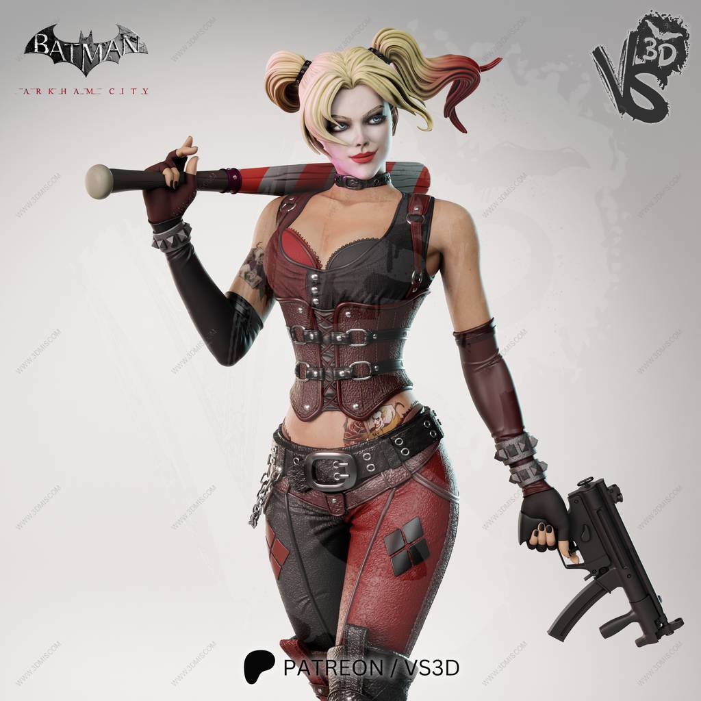 P站图纸印象馆 VS3D DC漫画 哈莉奎茵 VS3D DC漫画 哈莉奎茵