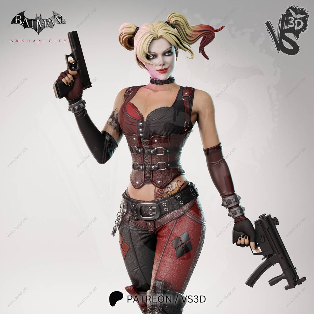 P站图纸印象馆 VS3D DC漫画 哈莉奎茵 VS3D DC漫画 哈莉奎茵