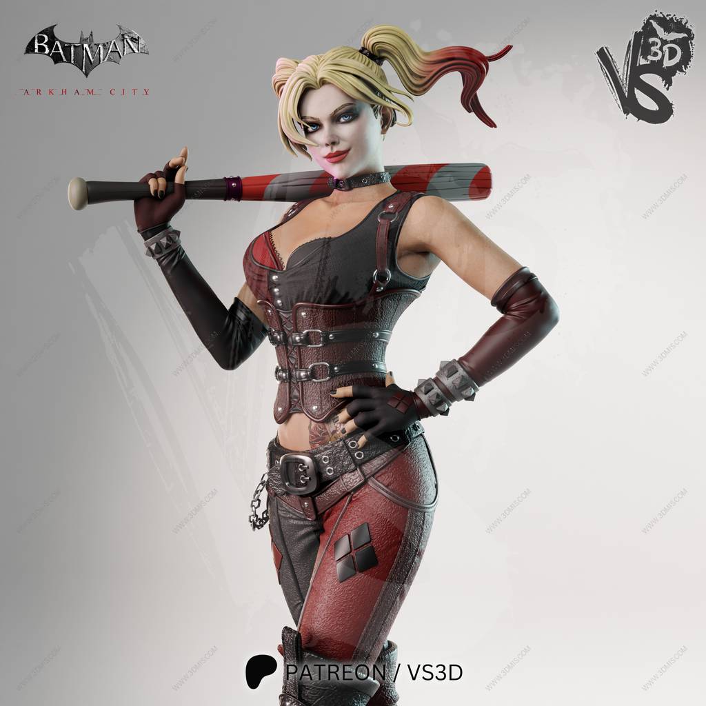 P站图纸印象馆 VS3D DC漫画 哈莉奎茵 VS3D DC漫画 哈莉奎茵