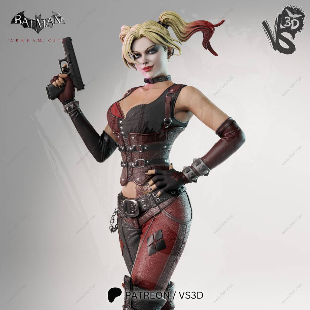 P站图纸印象馆 VS3D DC漫画 哈莉奎茵 VS3D DC漫画 哈莉奎茵