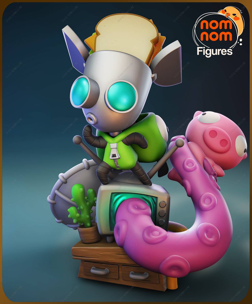 P站图纸印象馆 NomNom 机器人的追击 Gir NomNom 机器人的追击 Gir