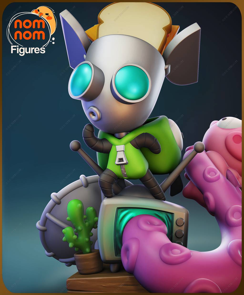 P站图纸印象馆 NomNom 机器人的追击 Gir NomNom 机器人的追击 Gir