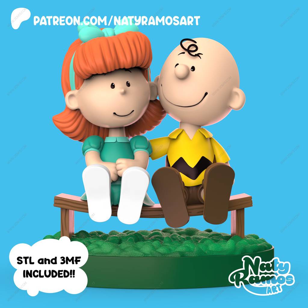 P站图纸印象馆 花生漫画 查理·布朗和佩吉·简 花生漫画 查理·布朗和佩吉·简