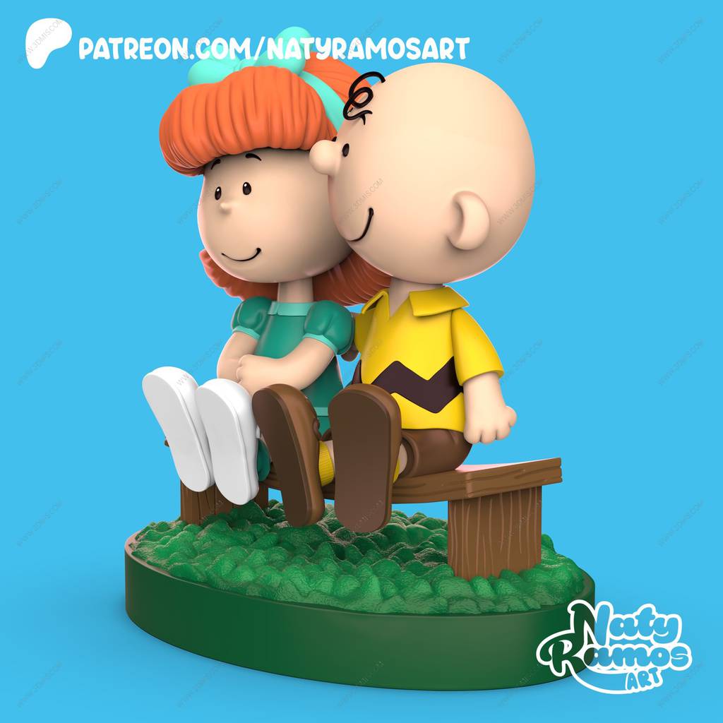 P站图纸印象馆 花生漫画 查理·布朗和佩吉·简 花生漫画 查理·布朗和佩吉·简