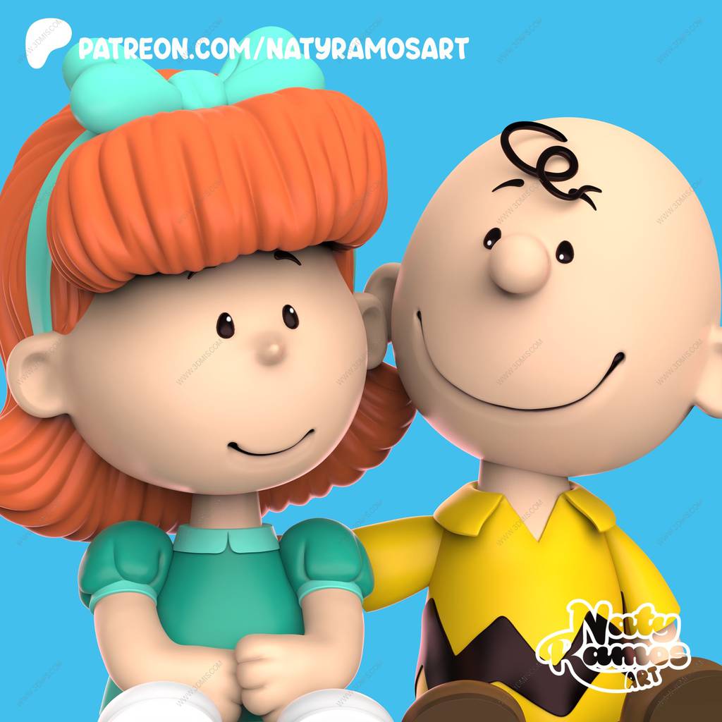 P站图纸印象馆 花生漫画 查理·布朗和佩吉·简 花生漫画 查理·布朗和佩吉·简