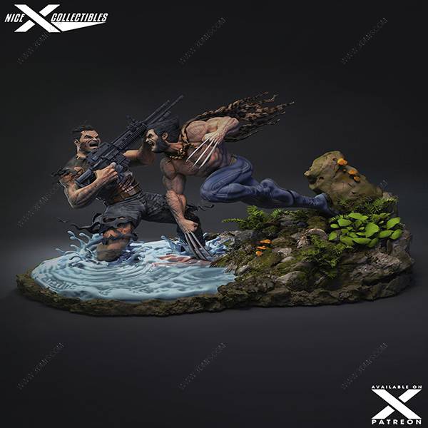 P站图纸印象馆 Nice X Collectibles 漫威 惩罚者大战金钢狼 Nice X Collectibles 漫威 惩罚者大战金钢狼
