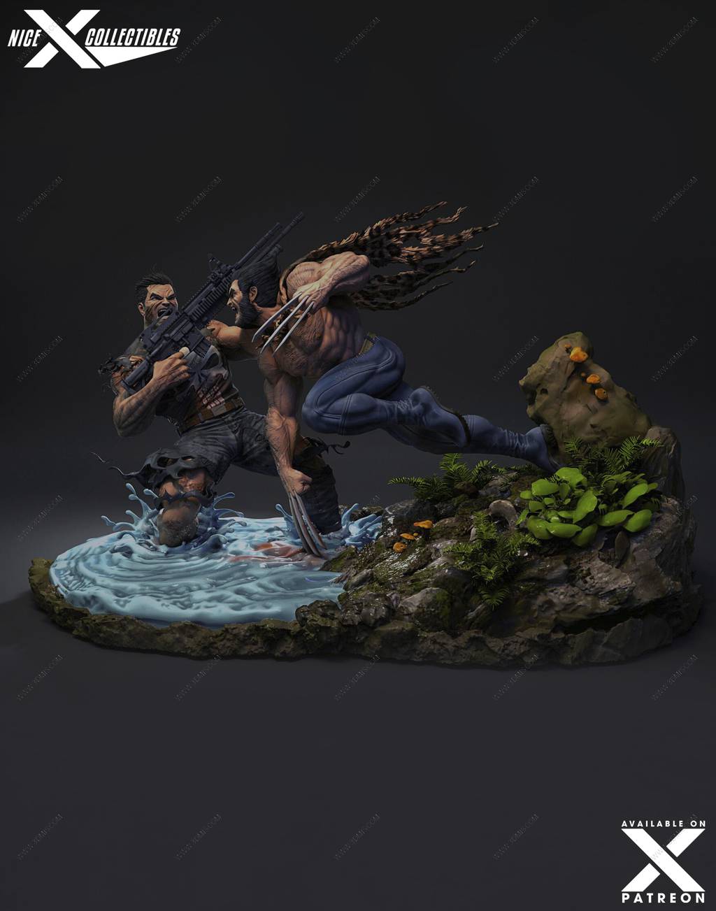 P站图纸印象馆 Nice X Collectibles 漫威 惩罚者大战金钢狼 Nice X Collectibles 漫威 惩罚者大战金钢狼