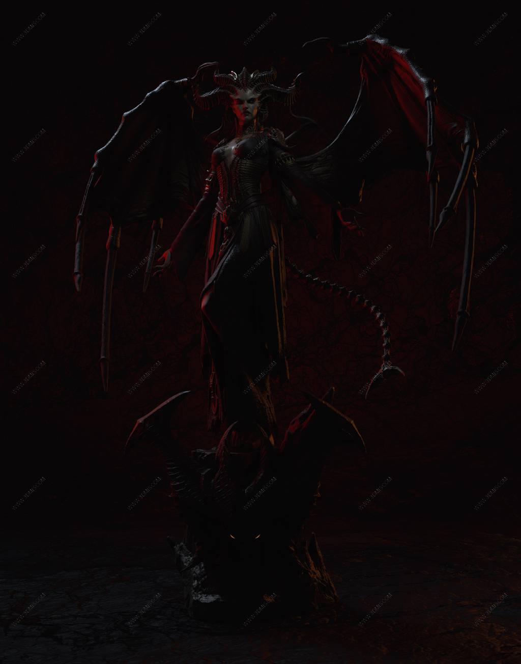 P站图纸印象馆 CA3D 暗黑破坏神 莉莉斯 CA3D 暗黑破坏神 莉莉斯