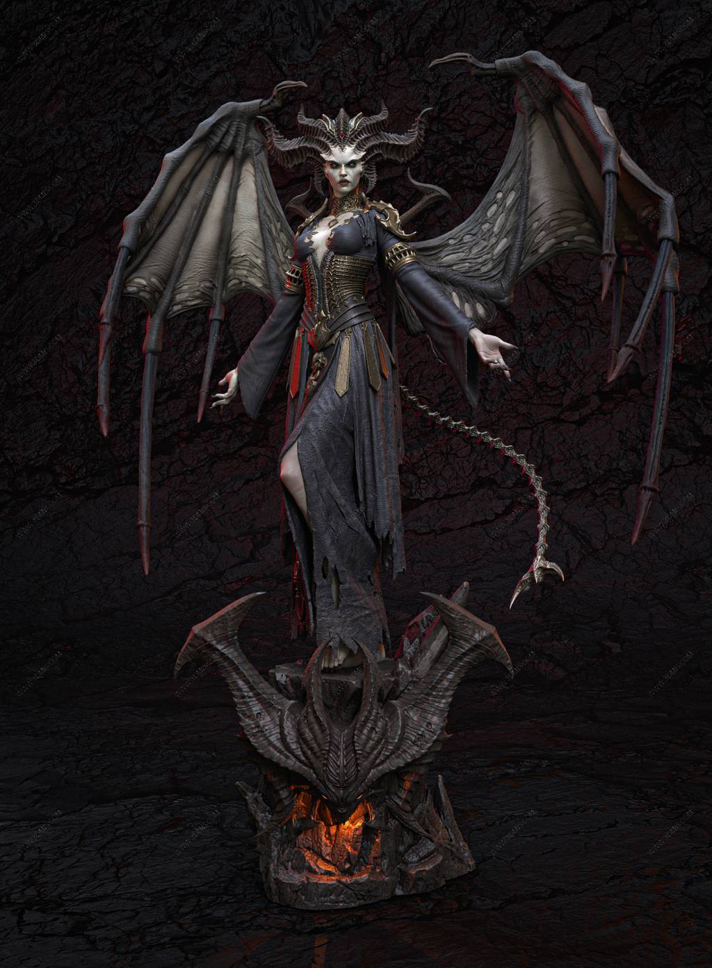 P站图纸印象馆 CA3D 暗黑破坏神 莉莉斯 CA3D 暗黑破坏神 莉莉斯