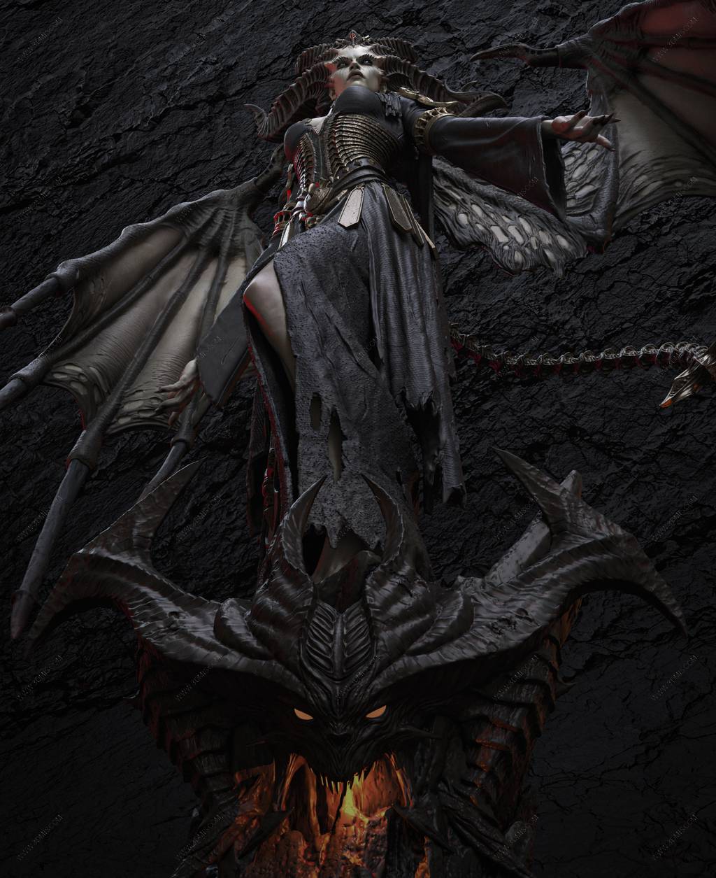 P站图纸印象馆 CA3D 暗黑破坏神 莉莉斯 CA3D 暗黑破坏神 莉莉斯