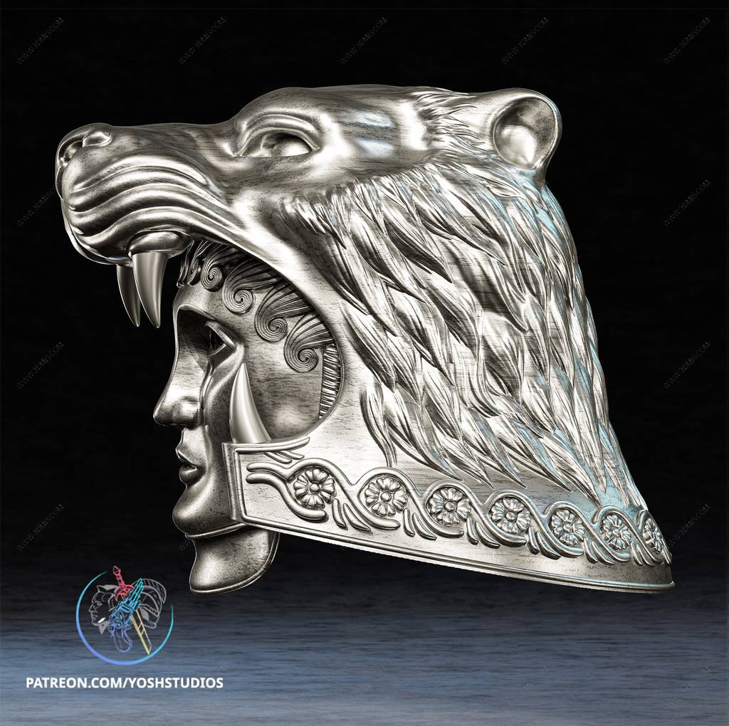 P站图纸印象馆 Yosh 角斗士 高卢猛虎的头盔 Yosh 角斗士 高卢猛虎的头盔