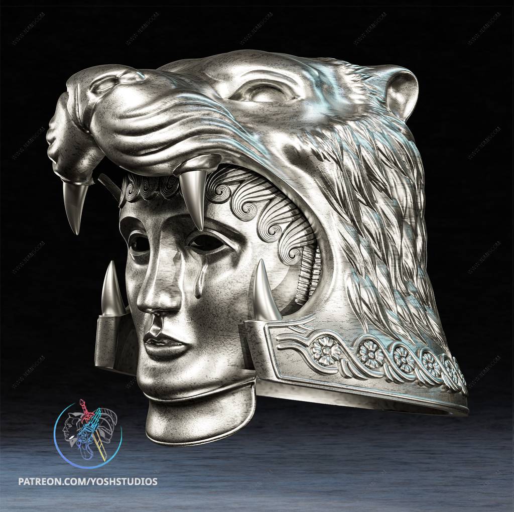 P站图纸印象馆 Yosh 角斗士 高卢猛虎的头盔 Yosh 角斗士 高卢猛虎的头盔