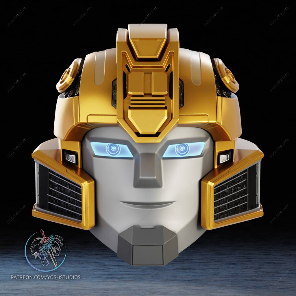 P站图纸印象馆 Yosh 变形金刚 大黄蜂的头盔 Yosh 变形金刚 大黄蜂的头盔