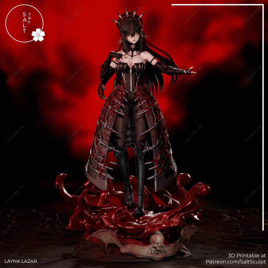 P站图纸印象馆 SaltSculpt 虚拟偶像 莱娜娜酱 SaltSculpt 虚拟偶像 莱娜娜酱