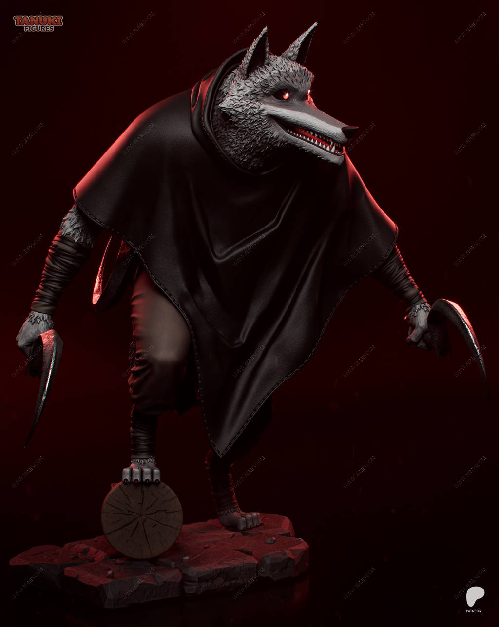 P站图纸印象馆 Tanuki Figures 穿靴子的猫 死神 Tanuki Figures 穿靴子的猫 死神
