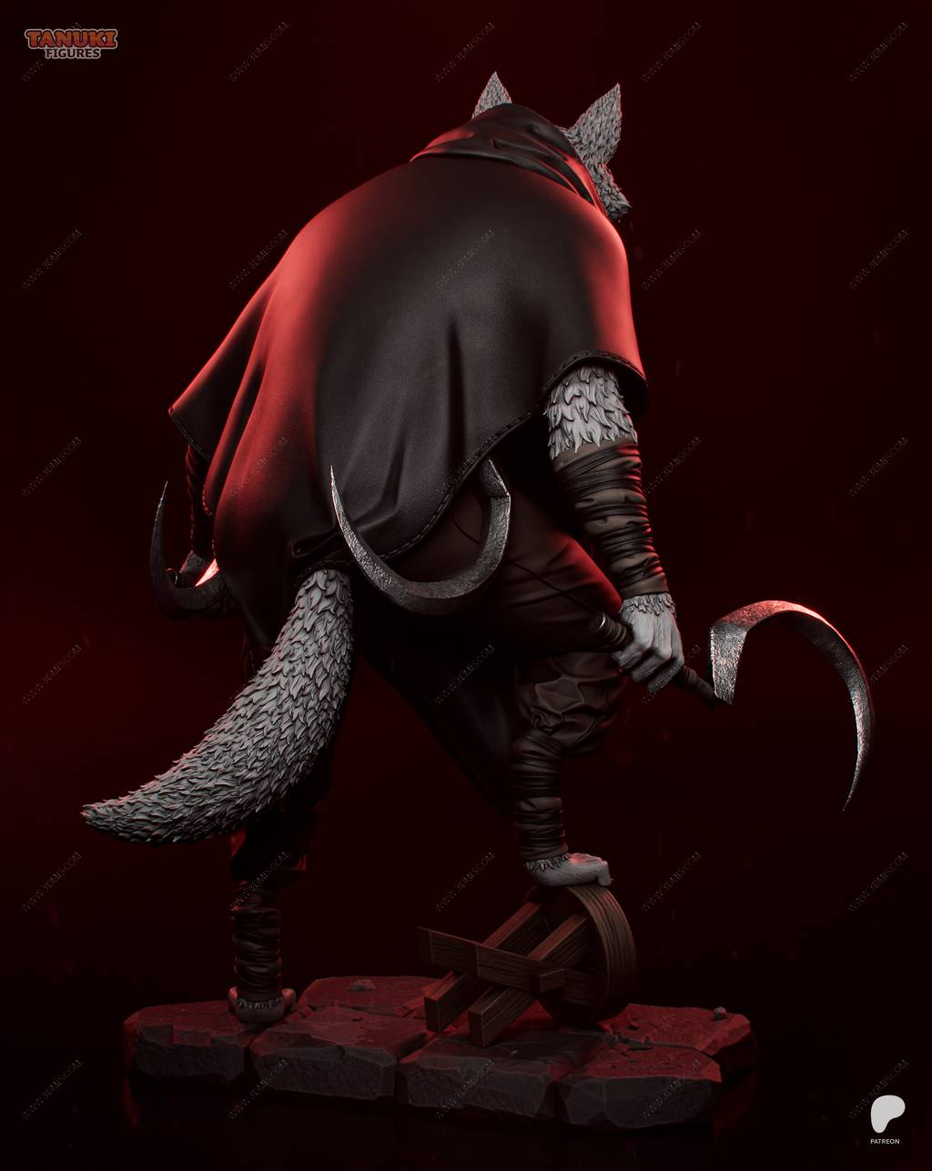 P站图纸印象馆 Tanuki Figures 穿靴子的猫 死神 Tanuki Figures 穿靴子的猫 死神