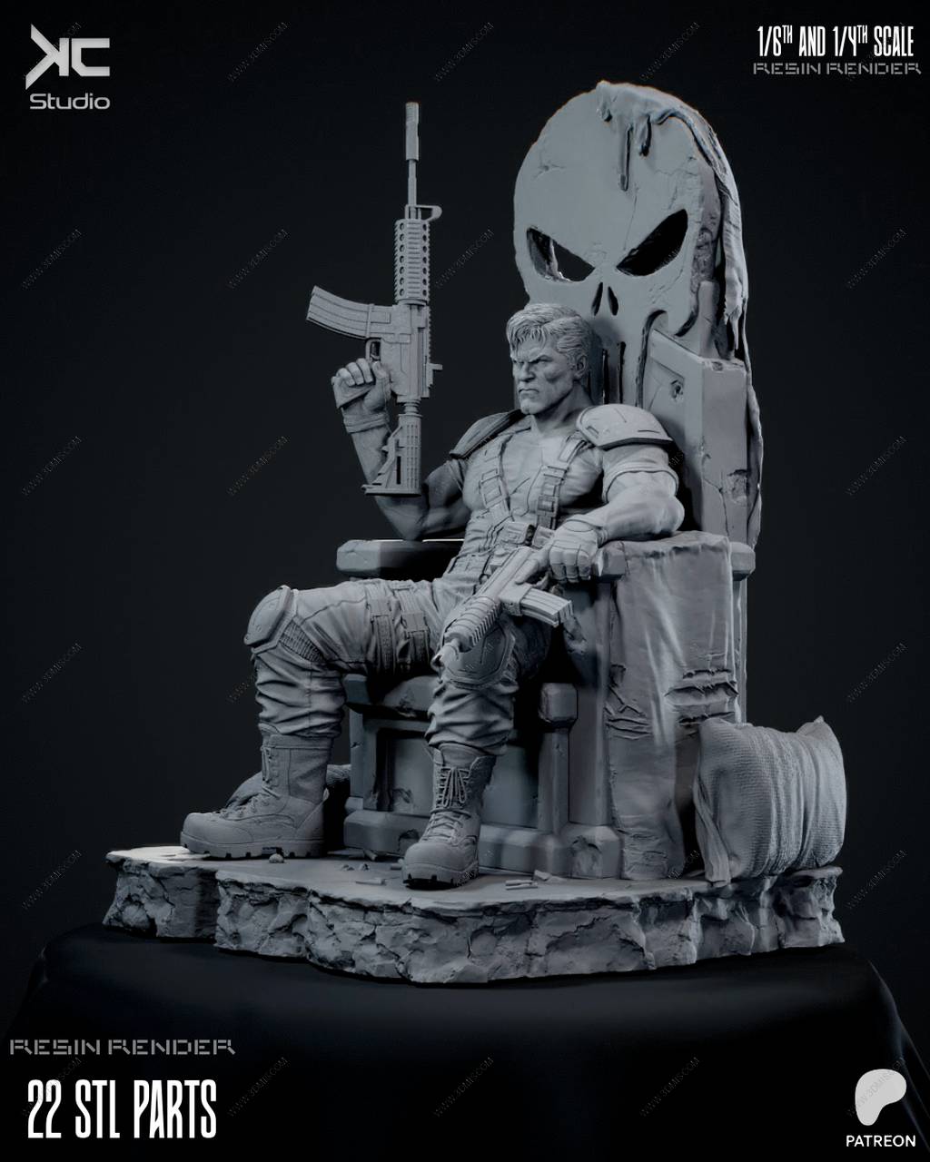 P站图纸印象馆 KcStudio 漫威 惩罚者 KcStudio 漫威 惩罚者