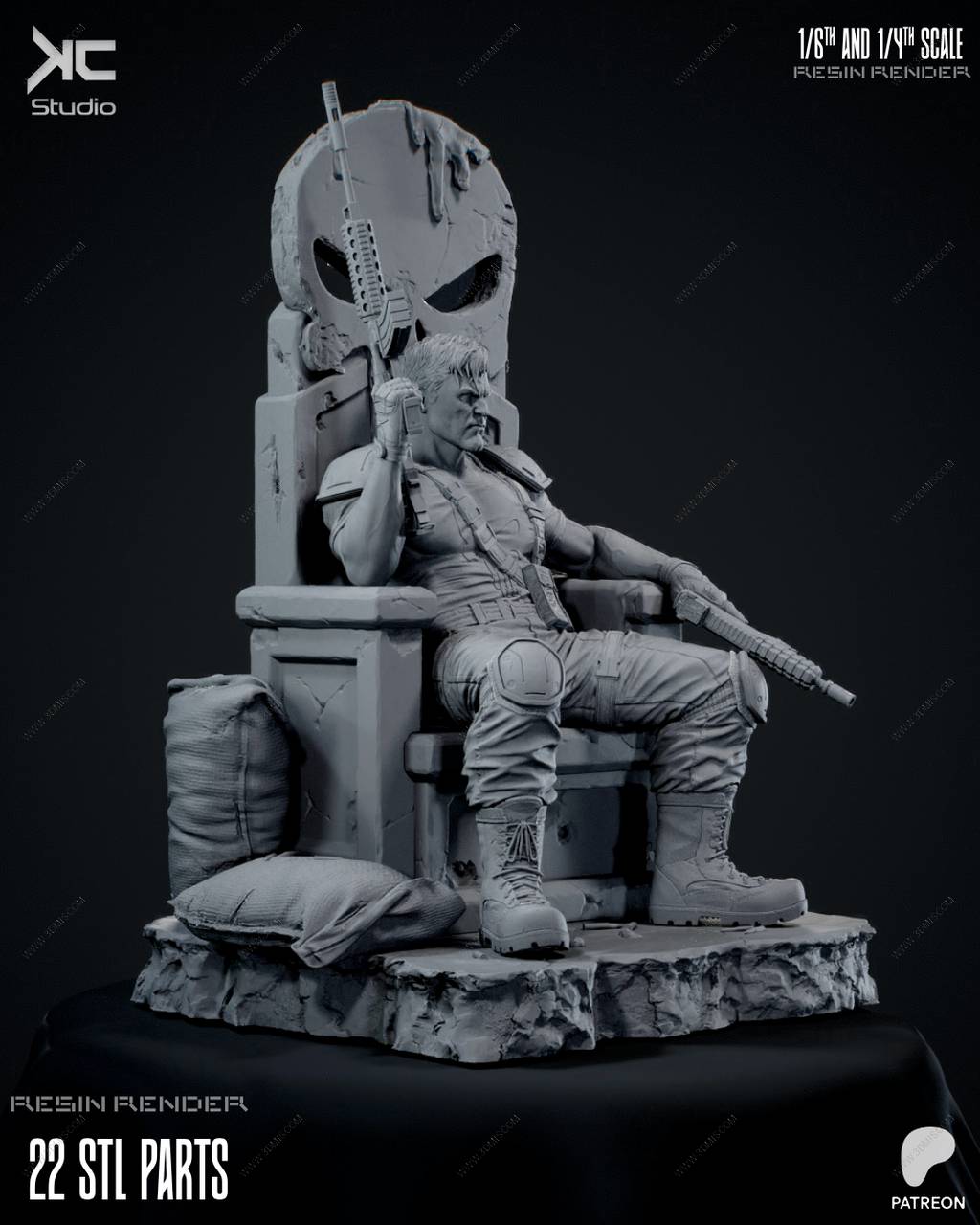 P站图纸印象馆 KcStudio 漫威 惩罚者 KcStudio 漫威 惩罚者