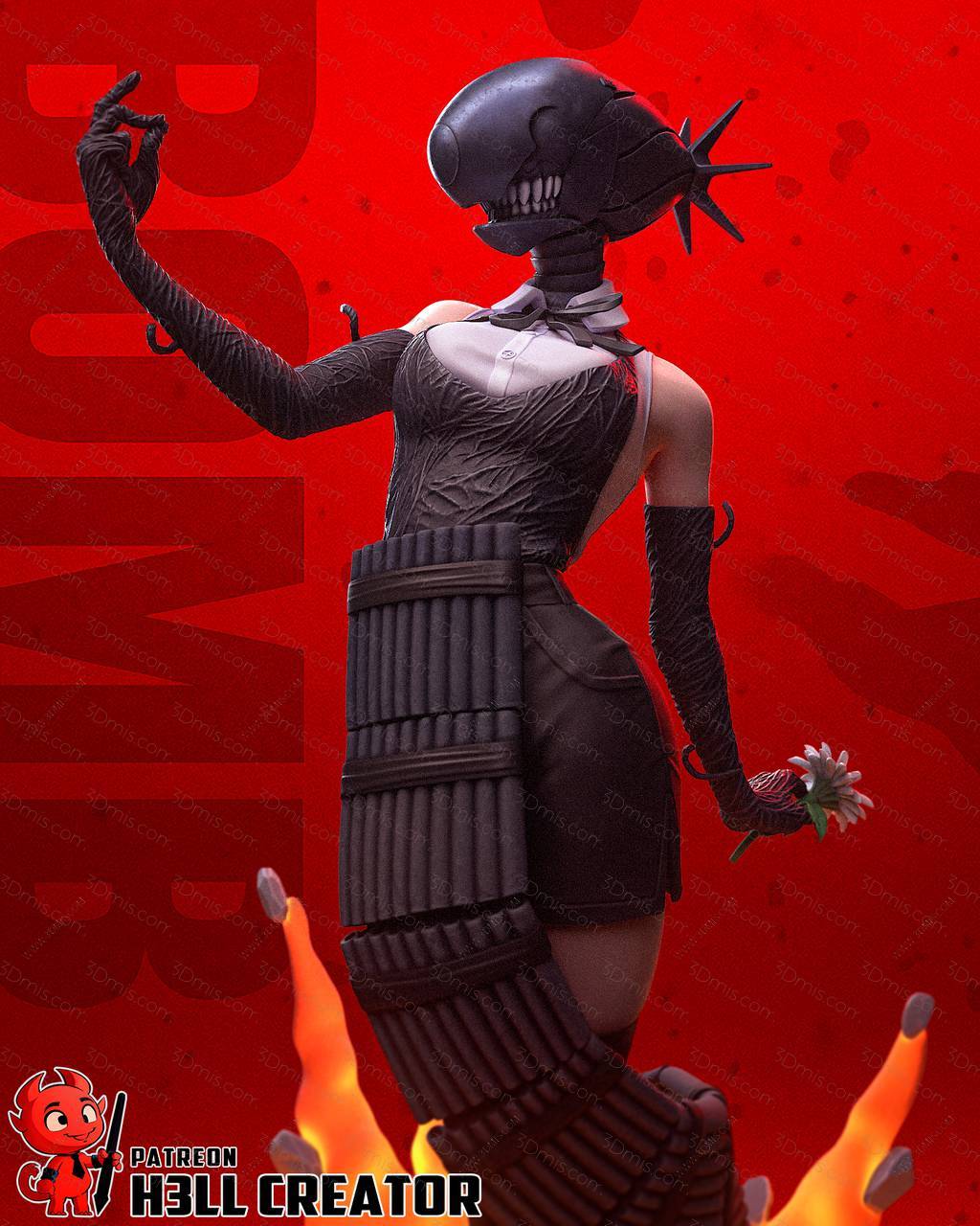 P站图纸印象馆 H3LL 链锯人 蕾塞 H3LL 链锯人 蕾塞