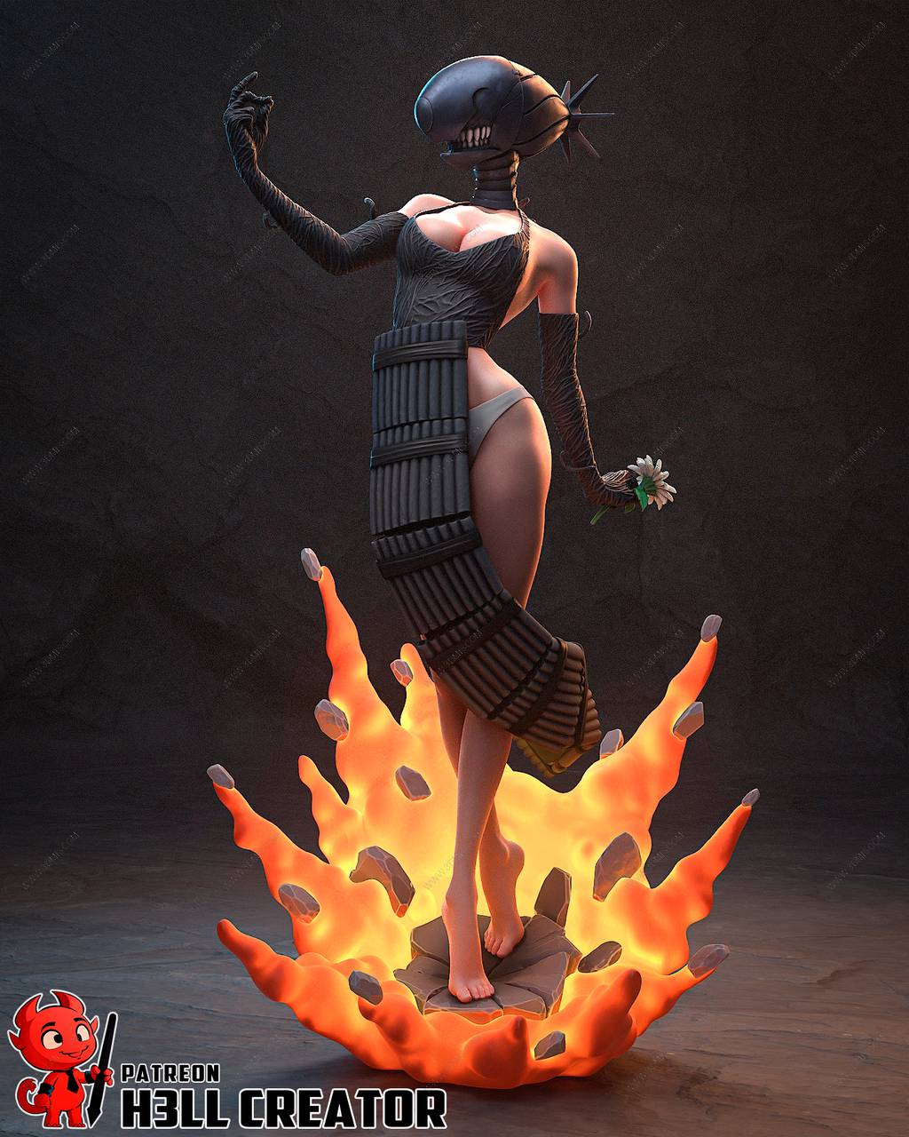 P站图纸印象馆 H3LL 链锯人 蕾塞 H3LL 链锯人 蕾塞