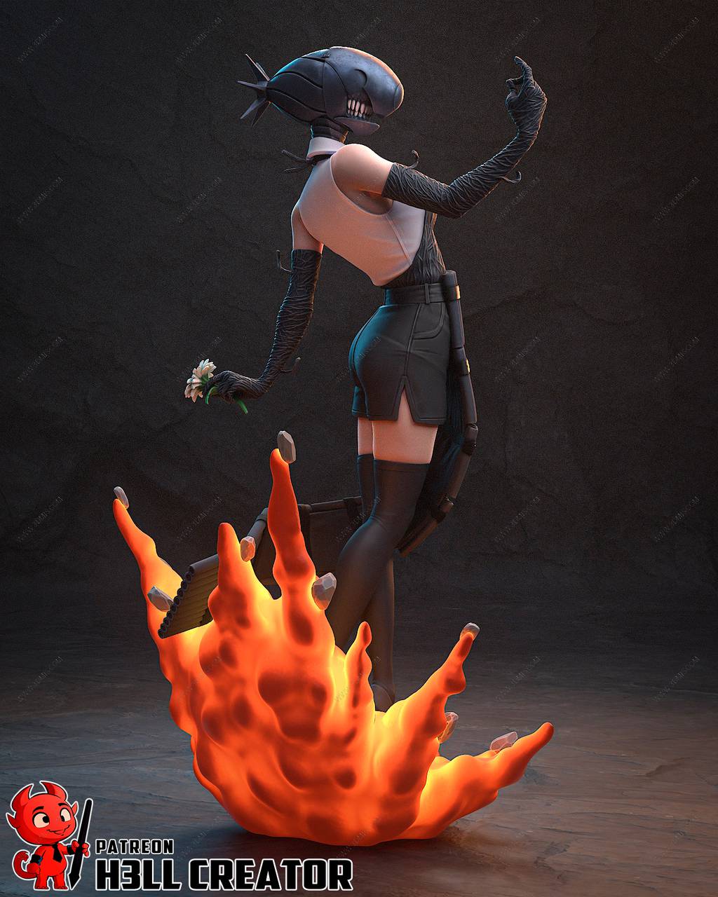 P站图纸印象馆 H3LL 链锯人 蕾塞 H3LL 链锯人 蕾塞