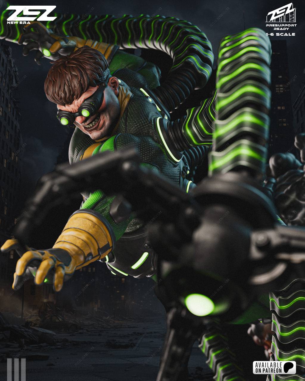 P站图纸印象馆 ZEZ STUDIOS 漫威 章鱼博士 ZEZ STUDIOS 漫威 章鱼博士