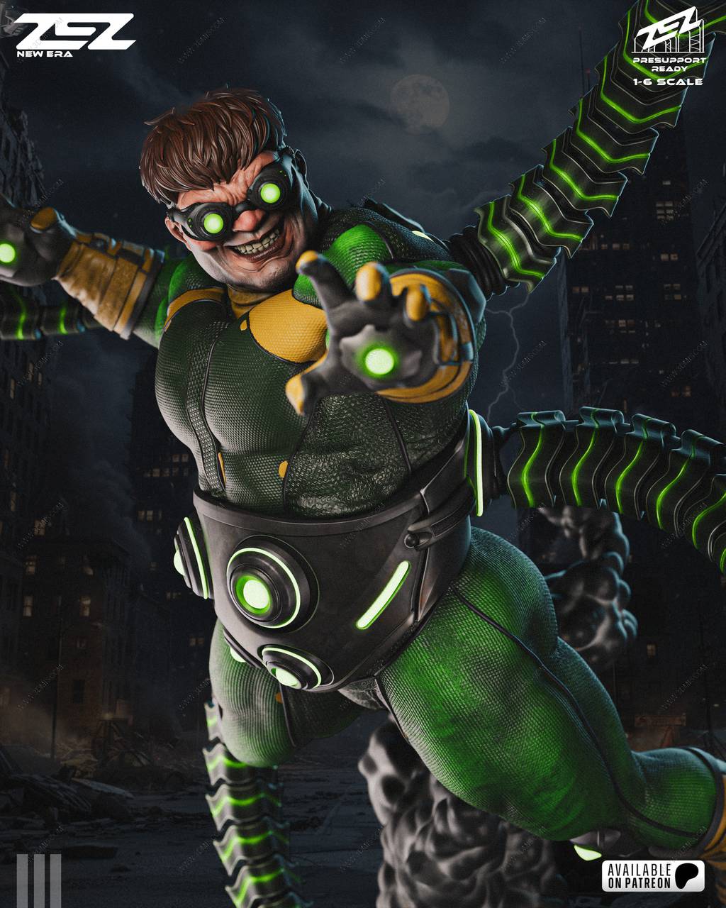 P站图纸印象馆 ZEZ STUDIOS 漫威 章鱼博士 ZEZ STUDIOS 漫威 章鱼博士