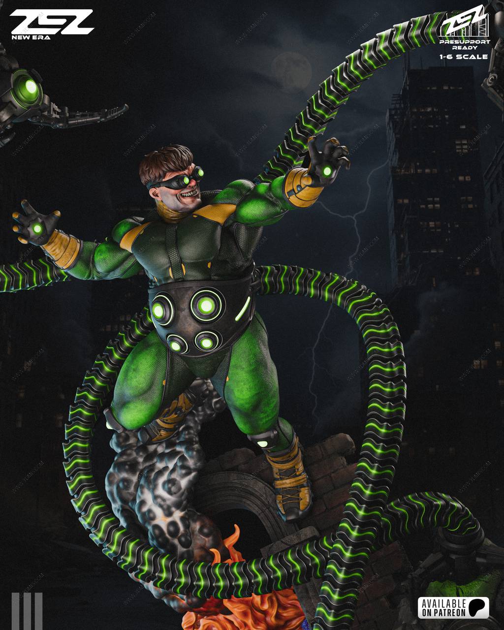 P站图纸印象馆 ZEZ STUDIOS 漫威 章鱼博士 ZEZ STUDIOS 漫威 章鱼博士