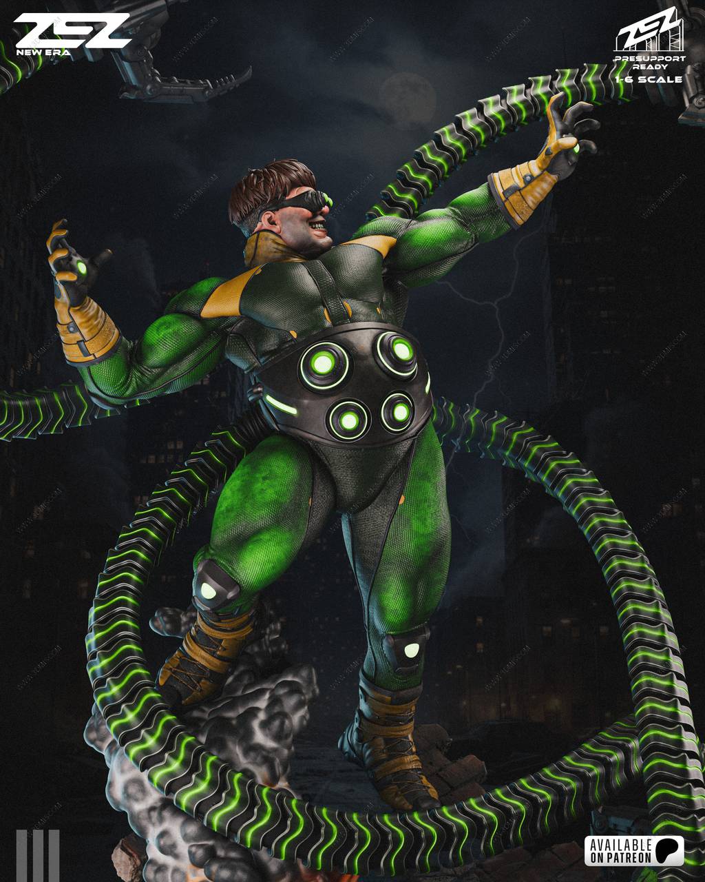 P站图纸印象馆 ZEZ STUDIOS 漫威 章鱼博士 ZEZ STUDIOS 漫威 章鱼博士