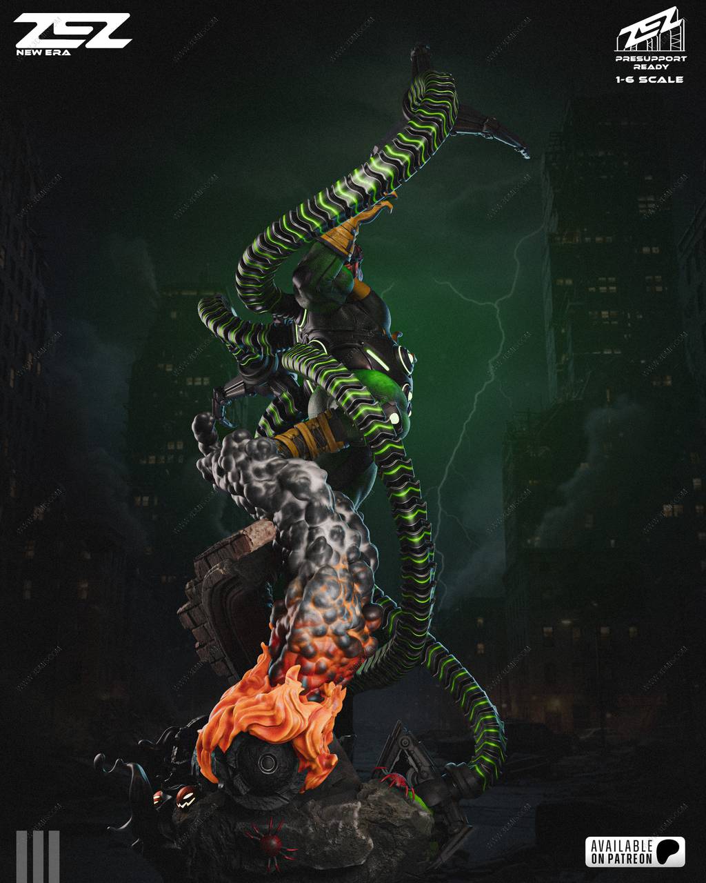 P站图纸印象馆 ZEZ STUDIOS 漫威 章鱼博士 ZEZ STUDIOS 漫威 章鱼博士